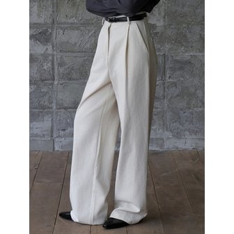 아무르 무아르 어텀 스티치 팬츠 아이보리 amr1905