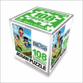 원피스 직소퍼즐 108PCS 미니 CUBE 사보, 에이스, 루피