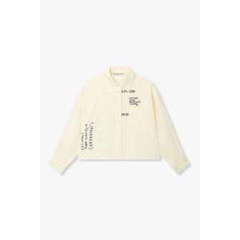 VOV [파주점] 바스키아 그래픽 크롭 블라우스 셔츠 7126260180