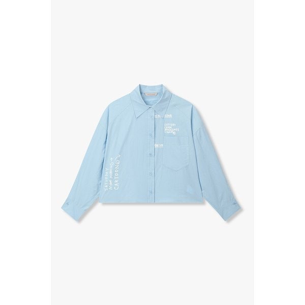 [파주점] 바스키아 그래픽 크롭 블라우스 셔츠 7126260180