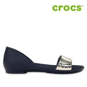 샌들  H12  204361 488 Womens Crocs Lina Embellished D Orsay Flat Navy Silver_P369333137