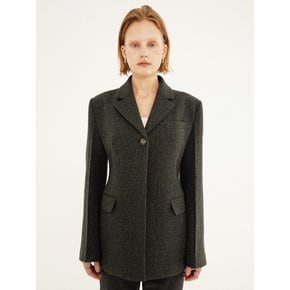 One-button Line Jacket in D/Green VW3SJ293-33