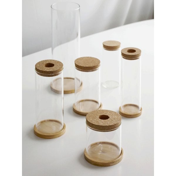 코르크 마개 우드 받침 티코스터 3type 3size