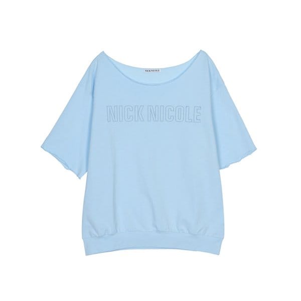 RAW CUT HALF SLEEVE TOP_WHITE