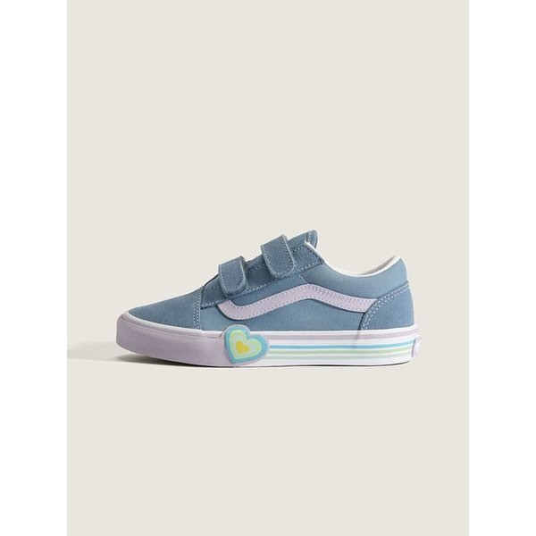 [반스 공식] 키즈 올드스쿨 벨크로 하트/ VN000D4DCFL1