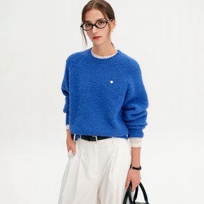 벨라 울 라운드 니트_블루 / BELLA WOOL ROUND KNIT_BLUE