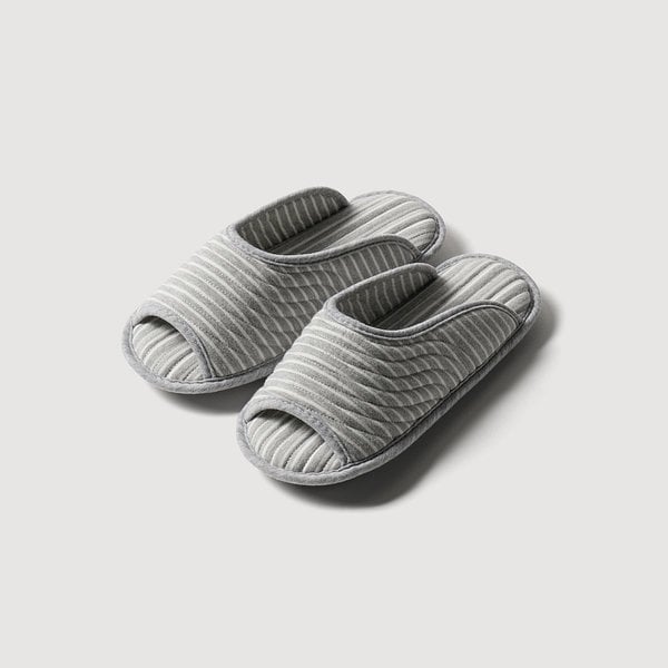 퀼팅 심플 라인 워셔블 거실화_230-245_라이트그레이 J616901001682