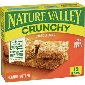 미국직구 Nature Valley 네이처벨리 크런치 피넛버터 그래놀라바 12바 6팩