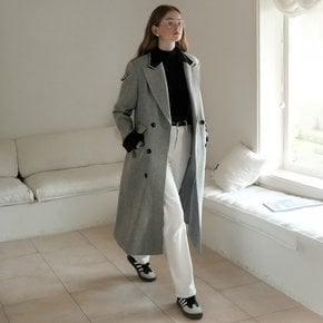 Cest_Color contrasting long coat