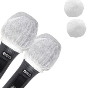 위생 일회용 부직포 마이크 커버 2P 1set 화이트