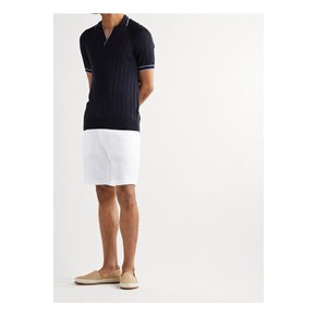 Norwich Straight-Leg Linen Shorts 화이트