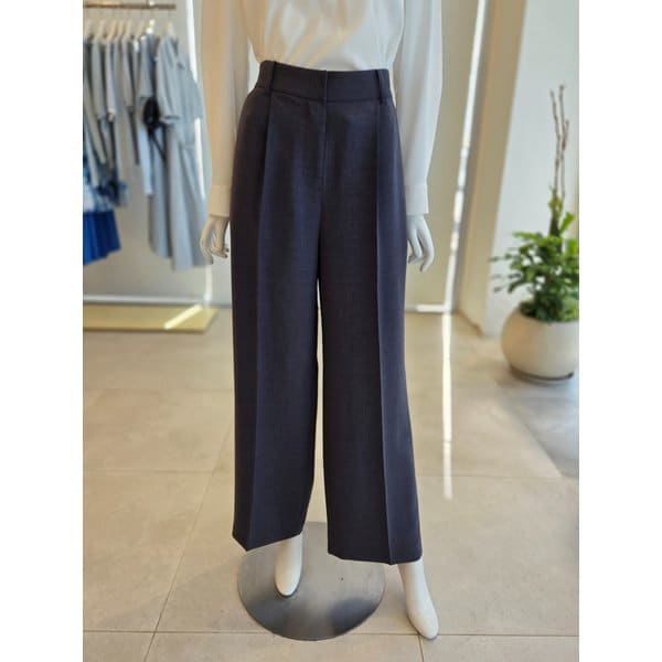 [여주점] [더 아이잗] 여성 모던 백 밴딩 원턱 와이드 팬츠(IS4A0SL072)