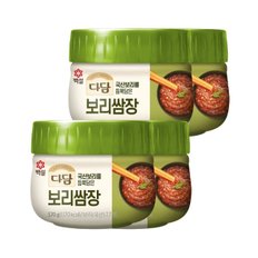 CJ제일제당 다담 보리 쌈장 570g x4개