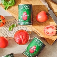  로쏘 유기농 홀토마토캔 통조림 필드 400g 스파게티 파스타 피자소스