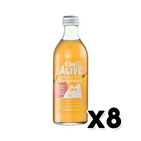 아임얼라이브 콤부차 마누카꿀복숭아 탄산음료 250ml  x 8개