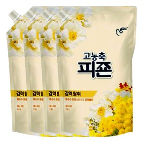 고농축 피죤 섬유유연제 써니가든 리필 1.6L X 4개