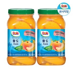 후룻바틀 황도 복숭아 666g x 2개 / 과일 통조림