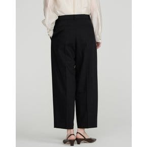 [25SS] 블랙 울혼방 배기핏 슬랙스 팬츠 DLPA5B210BK