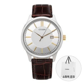 [시티즌 CITIZEN] BI1054-04A 쿼츠 남성 가죽시계 40mm