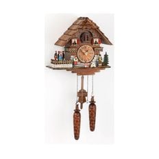  독일 뻐꾸기 시계 괘종시계 블랙 Forest Cuckoo Clock Chalet Clocks 쿼츠Movement 25 cm by Tre