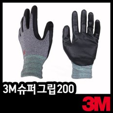 3M 슈퍼그립200 니트릴코팅장갑 안전장갑 휴대폰터치