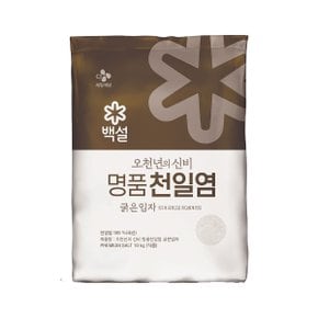 백설 명품 천일염 오천년의 신비 굵은입자 소금 10kg x1개