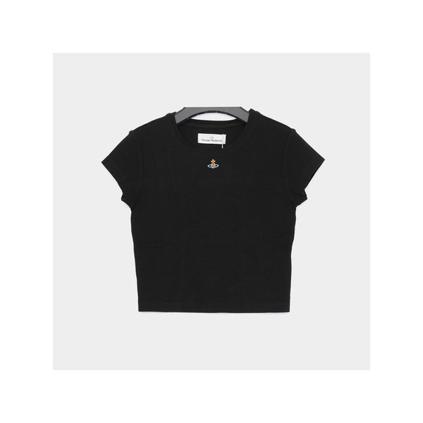 26SS ORB 베이비 페루 반팔 여성 티셔츠 1G010019 J009C N401