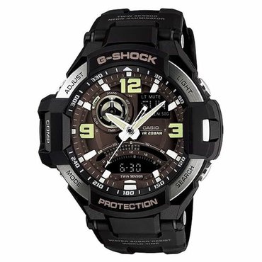 지샥 CASIO 지샥 GA-1000-1B 스카이콕핏 우레탄시계