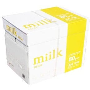 밀크베이지 미색 A4 80g 복사용지 1BOX 2500매