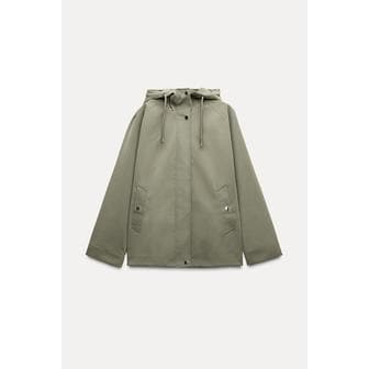 자라 러버라이즈 후드 점퍼 6318/027 LIGHT KHAKI