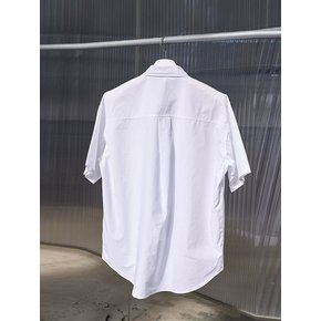 Label Point Half Shirt_White