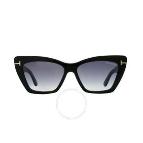 4663816 Tom Ford Wyatt Grey Gradient Cat Eye Ladies Sunglasses