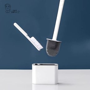 무타공 심플 실리콘 변기솔 욕실 화장실 청소솔 물빠짐