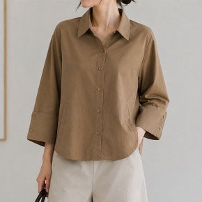 가을 컬러 자켓 루즈핏 A라인 하프 여성 재킷 셔츠