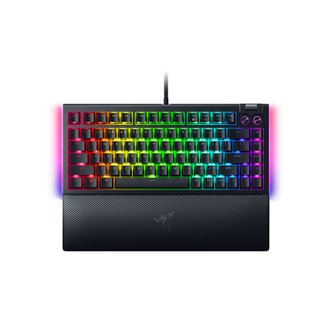 RAZER 레이저코리아 블랙위도우 V4 75% 오렌지축 게이밍 키보드 커스텀 스위치