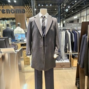 레노마 F/W 프리미엄 울캐시미어 그레이 체스터 코트 RQDIBH92A