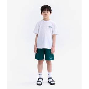 [본사][온라인전용]백그래픽 반팔티 셋업 (멜란지 화이트) OD252SST92_MWH