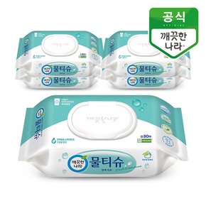 물티슈 편백 민트 캡형 80매 5개