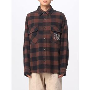 팜앤젤스 Palm Angels flannel shirt with check pattern PMES012E23FAB001 TP63032325 66602631