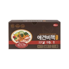 애견비책 화식사료 닭고기와 야채 1박스 (120g 6개입) 반려견용