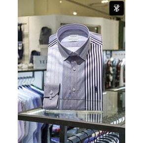 남성 스트라이프 블럭 슬림핏 긴소매셔츠 YJ0SBS522NY