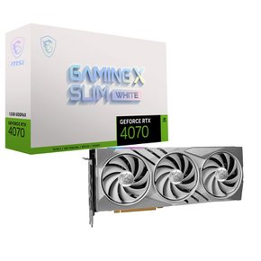 MSI GeForce RTX 4070 GAMING X SLIM WHITE 12G 그래픽 카드 화이트 모델 VD8662