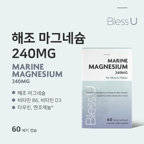 뉴질랜드 해조 마그네슘 240mg 60 베지캡슐 5개