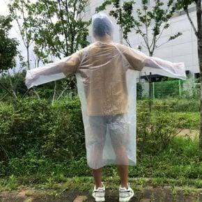 일회용비옷 휴대용 비닐우비 투명 우비 우의