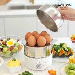 라쿠진 풀스테인리스 2단 계란찜기