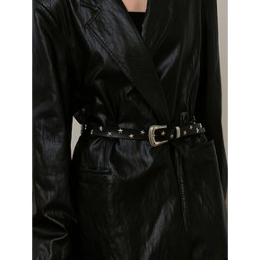 BT8070 웨스턴 스타 스터드 소가죽 벨트 24mm