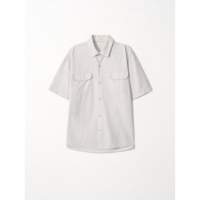 Breeze Pocket Half Shirt_Light Grey