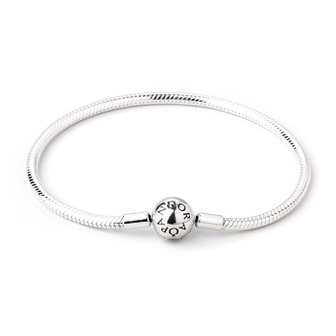  판도라 590728 모멘츠 스무스 실버 클라습 팔찌