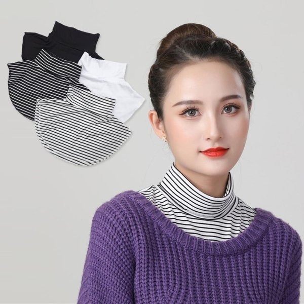 [옷자락] 여성 베이직 데일리 이너 소프트 페이크 목폴라