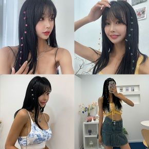 비즈플라워헤어핀 머리핀 헤어 피스 꽃 펄 액세서리_P343389386